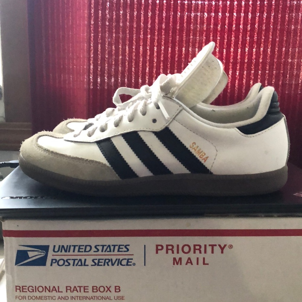 Adidas Samba white trainers